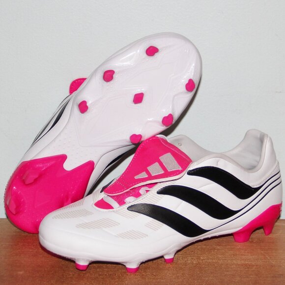 Adidas Predator Precision.3 FG Soccer Cleats Mens 7 White Black Pink - Picture 1 of 7